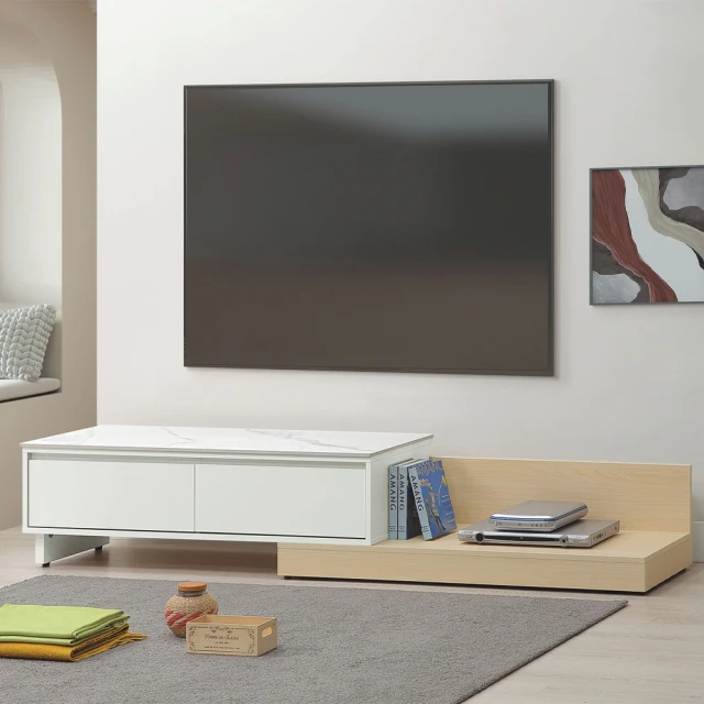 MUNA 家居 灰橡色5尺石面電視櫃/B132(電視櫃 櫥櫃