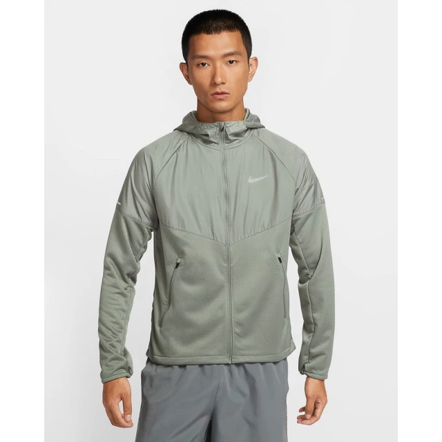 NIKE 耐吉 連帽外套 透氣排汗 男款 AS M NK TF RPL SPHR MILER JKT 灰色(FZ1112053)