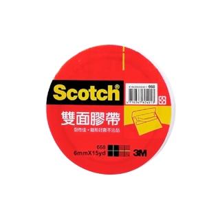 【3M】668 6mm 雙面膠帶 15y(辦公 學生 開學 文具 考試)