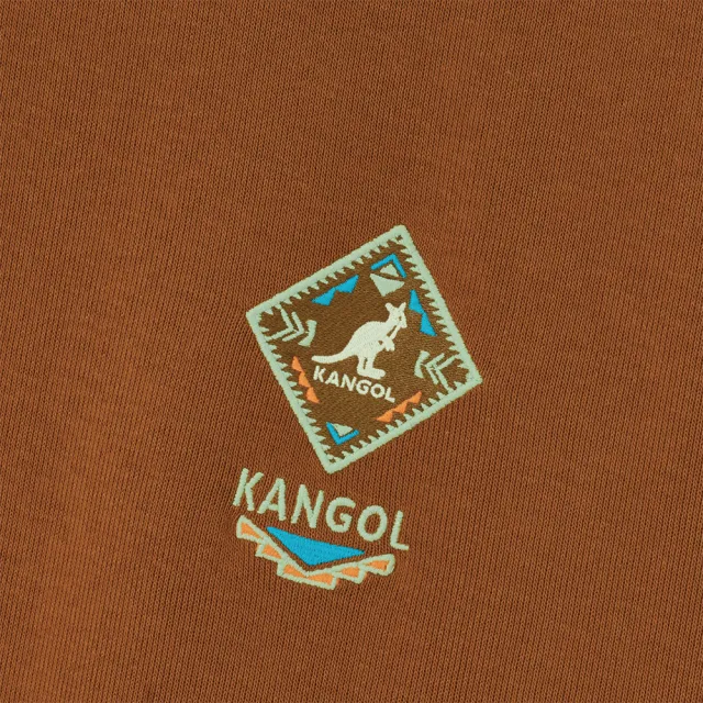【KANGOL】袋鼠 貼繡圖騰大學T 64551005