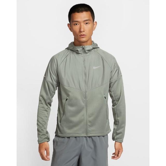 【NIKE 耐吉】連帽外套 透氣排汗 男款 AS M NK TF RPL SPHR MILER JKT 灰色(FZ1112053)