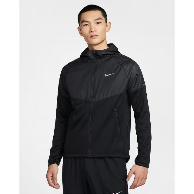 【NIKE 耐吉】連帽外套 透氣排汗 男款 AS M NK TF RPL SPHR MILER JKT 黑色(FZ1112010)