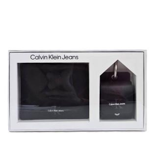 【Calvin Klein】CK 零錢袋男短夾與耳機套組(贈原廠紙袋送禮)