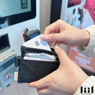 【liil 理理】L型拉鍊口袋短夾 黑(女用短夾 多卡短夾 皮夾 女用皮夾)