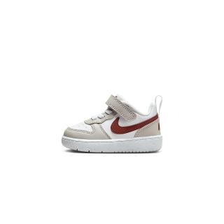 【NIKE 耐吉】Court Borough Recraft HF 小童 白灰咖色 魔鬼氈 透氣 休閒鞋 FZ4521-100