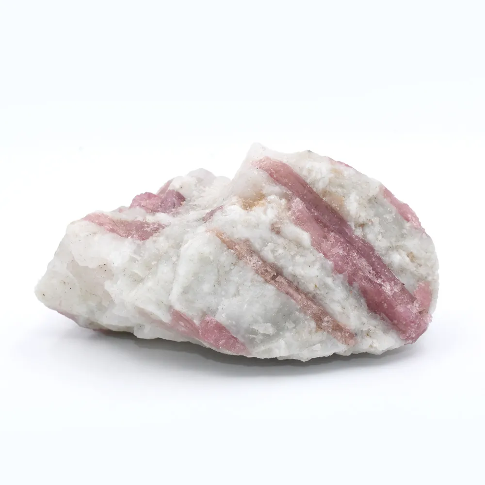 【鑫運來】◎紅碧璽共生原礦(形狀重量隨機出貨)