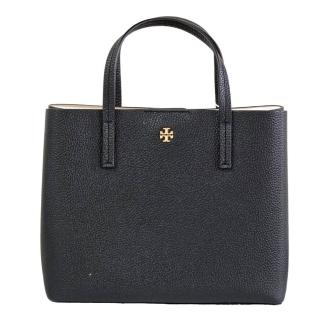 【TORY BURCH】TB BLAKE 荔枝紋手提斜背二用包 殺手包(黑色/贈原廠防塵袋紙袋母親節送禮)