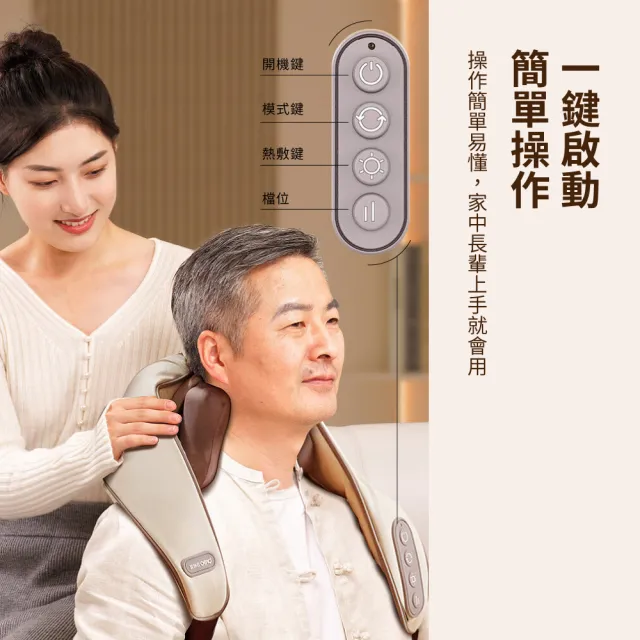 【breo 倍輕鬆】頸椎按摩器N5 Mini頸部按摩儀 按摩背部(送禮 恆溫熱敷 5D按摩頭 仿生揉捏)