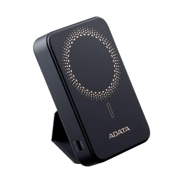 【ADATA 威剛】R100 Magnetic 10000mAh 磁吸式 PD/QC 20W高效快充行動電源(黑)