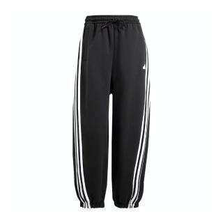 【adidas 愛迪達】W FI 3S PARA PT 女 長褲 運動長褲 休閒長褲 黑 白(IV7510)