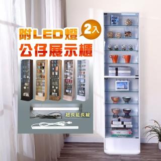 【BuyJM】加深40公分LED燈臺灣製低甲醛180cm直立玻璃展示櫃(公仔櫃/模型櫃/櫃子/置物櫃/收納櫃/包包)