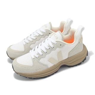 【VEJA】休閒鞋 Venturi II Alveomesh 女鞋 米白 灰 棕 拼接 麂皮 網布 老爹鞋(VR1803756A)