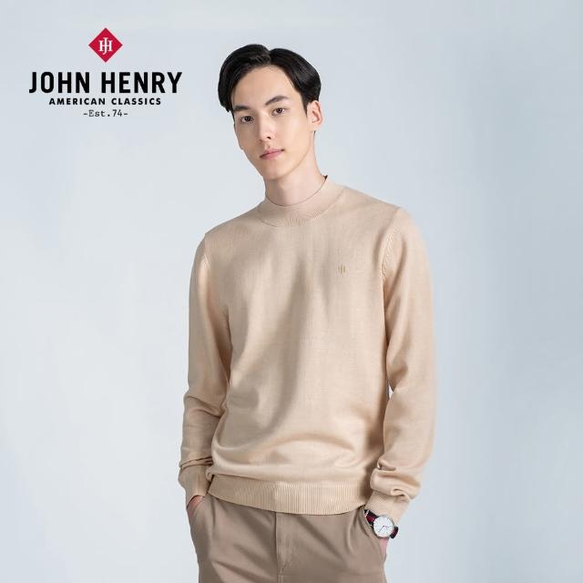 【JOHN HENRY】經典長袖針織衫-米色