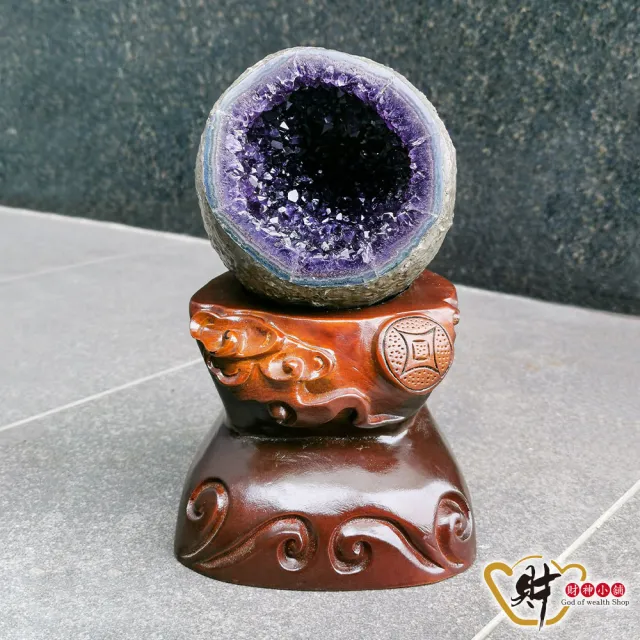 財神小舖】5A頂級天然烏拉圭紫晶洞水晶洞紫水晶消磁鎮宅招財(2.18KG一