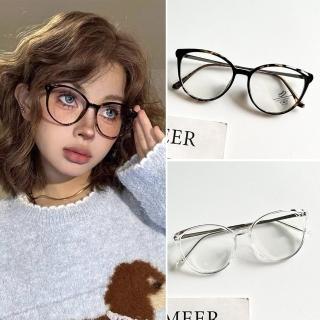 【MoonDy】圓框眼鏡 網紅眼鏡 鏡框 黑框眼鏡 眼☆ 百搭配件 素顏眼鏡 無度數眼鏡 高值眼鏡 ins眼鏡