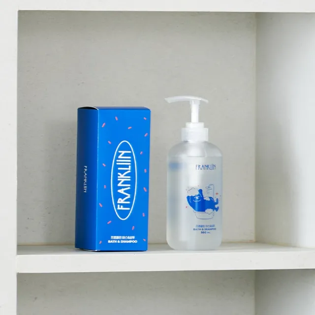 【Poled】總代理｜FRANKLiiN 寶寶無添加2in1沐浴洗髮露 500ml