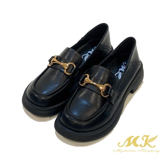 【MK】個性復古樂福鞋(黑色)