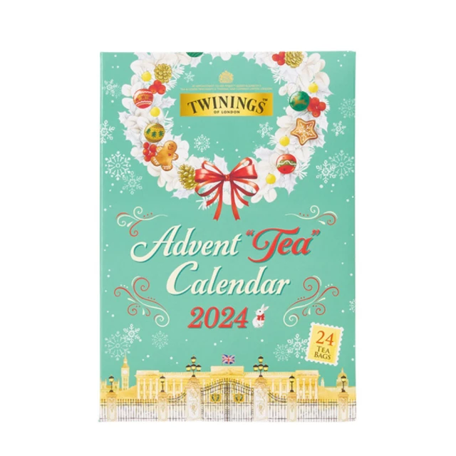 Twinings 唐寧茶 2024年茶包聖誕倒數月曆(紅茶 無咖啡因 聖誕節 耶誕節 交換禮物 送禮)