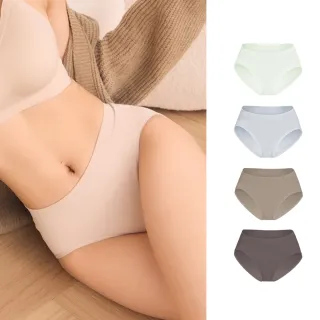 【MarCella 瑪榭】5件組-MIT-無縫抗菌內褲-包臀型-中高腰(女內褲/抗菌內褲/無縫內褲)