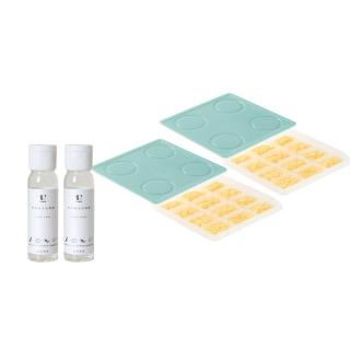 【2angels】植潔奶瓶餐具清潔液 30ml x2+製冰盒15ml x2(學齡前孩童副食品學習寶寶餐具副食品分裝盒冰磚)