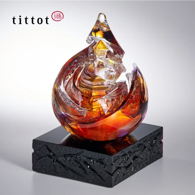 tittot 琉園 夕耀府城-台灣印象經典系列(新品/台南/迎賓/禮品/典藏/水晶/琉璃/祝福/山水/)