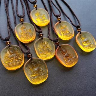 【MoonDy】項鍊 吊墜 男女同款 觀音項鍊 護身符 辟邪項鏈 保平安 吊飾 琉璃項鍊 開運項鏈 守護