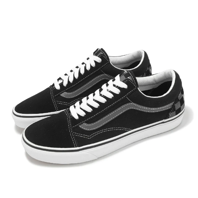 VANS 休閒鞋 Old Skool 男鞋 黑 灰 麂皮 格紋 棋盤格 基本款(VN0005UFCJI)