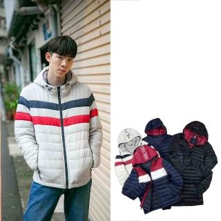 【Tommy Hilfiger】湯米 輕量外套 科技棉 大尺碼 連帽 舖棉外套 外套 現貨 保暖外套 防風(舖棉外套1042)