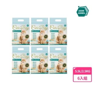 【Assin Anneil】美國天然長效極淨無香豆腐砂 微粒形 6入組 15kg 33LBs(破碎型豆腐砂 可沖馬桶)