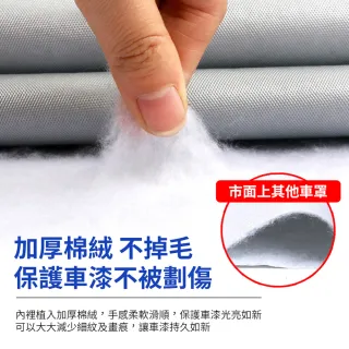 【YORI優里】NO.1杜邦牛津車罩 送全套配件組(汽車車罩 防曬車罩 車用防塵套 內裡加絨 側開車門)