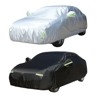 【YORI優里】NO.1杜邦牛津車罩 送全套配件組(汽車車罩 防曬車罩 車用防塵套 內裡加絨 側開車門)