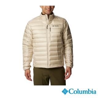 【Columbia 哥倫比亞】男款-防潑極暖羽絨外套-卡其(UWE90480KI/IF)