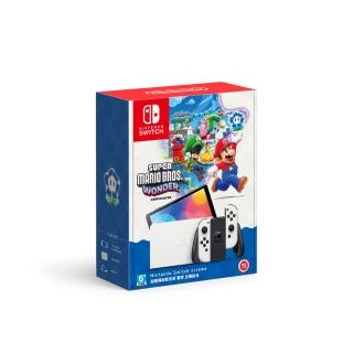 【Nintendo 任天堂】Switch OLED款式 超級瑪利歐兄弟 驚奇 主機組合(臺灣公司貨)