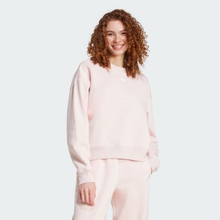 【adidas 愛迪達】運動服 長袖上衣 大學T 衛衣 女上衣 W BLUV Q3 SWT(IY1455)