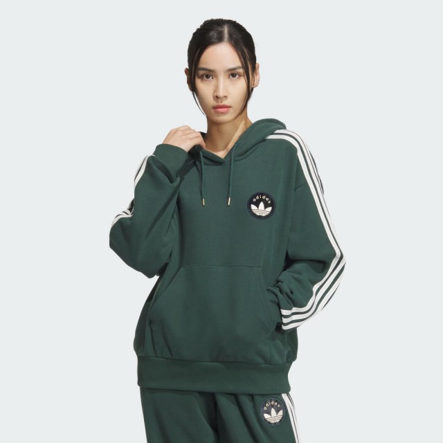 【adidas 愛迪達】運動 連帽上衣 帽T 長袖 女上衣 SPO HOODIE(JC6854)