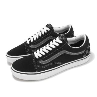 【VANS】休閒鞋 Old Skool 男鞋 黑 灰 麂皮 格紋 棋盤格 基本款(VN0005UFCJI)