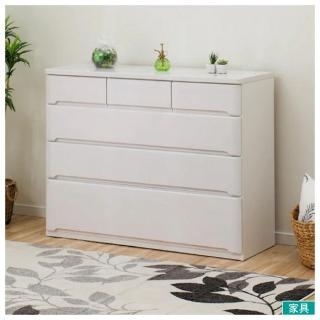 【NITORI 宜得利家居】◎矮整理衣櫃 鬥櫃 OUKA2 120LC WH(OUKA)