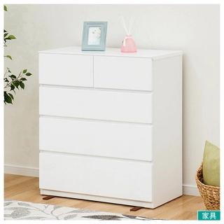 【NITORI 宜得利家居】◎矮整理衣櫃 鬥櫃 QUESS 80-4LC WH(QUESS)