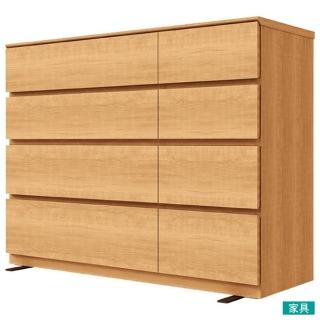 【NITORI 宜得利家居】◎矮整理衣櫃 鬥櫃 QUESS 120-4LC LBR2(QUESS)