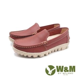 【W&M】女 輕量樂福休閒鞋 女鞋(深磚紅)