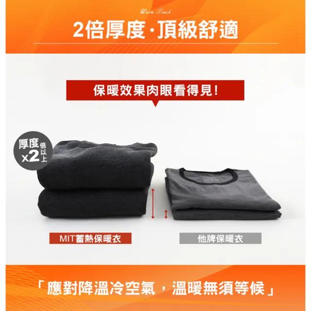 【JU SHOP】超值三件組-台灣製造!男女蓄熱保暖衣 長袖T恤(加厚刷毛 台灣製造MIT 禦寒保暖 加大尺碼)