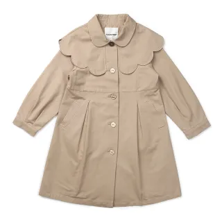 【TALESCOOP】童裝-花形領卡其風衣(卡其色)
