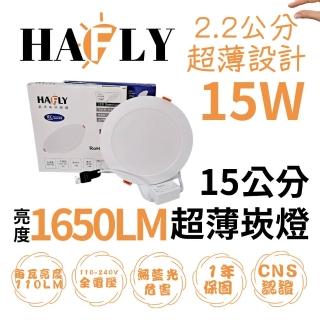 【H.Bear暉熊】LED 15W 崁孔15CM超薄崁燈(白光/自然光)