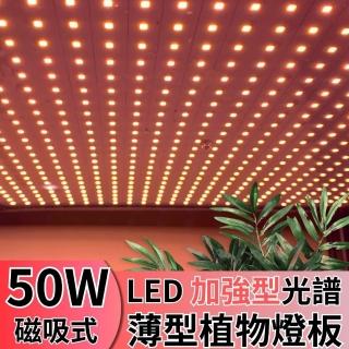 【JIUNPEY 君沛】LED50W薄型植物燈板 50瓦磁吸式植物燈 加強型光譜 強化植物莖葉發展(植物燈)