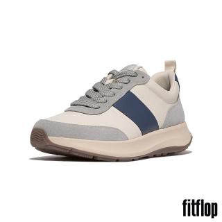 【FitFlop】F-MODE FLOW MENS 異材質厚底休閒鞋-男(米色混色)