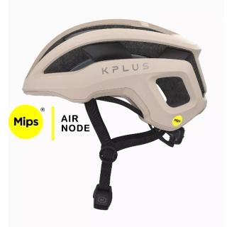 【KPLUS】單車安全帽公路競速系列 可拆洗Mips Air Node系統NOVA Helmet-杏沙白(亞洲頭型)