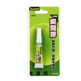 【3M】瞬間膠 多用途 膠狀 2g 4004(黏貼 修補 模型 鋼彈)