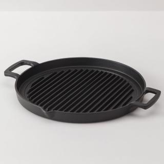 【福介商店】南部鐵器 IWACHU 巖鑄 鑄鐵燒烤盤25cm(IH爐可用鍋 燒烤 煎烤 牛排 烤肉)