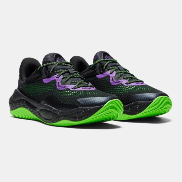 UNDER ARMOUR 籃球鞋 男鞋 運動鞋 包覆 緩震 CURRY SPLASH 24 AP 黑紫 3027262500(454)