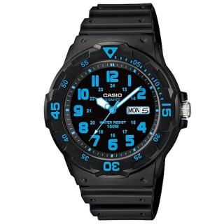 【CASIO 卡西歐】MRW-200H-2 B 潛水運動錶款(100米防水 休閒運動)